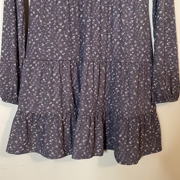 Floral Long Sleeve Babydoll Mini Dress New with Tag - Picture 10 of 11